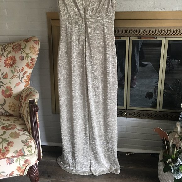 Gold Shimmer Evening Gown - Picture 5 of 5